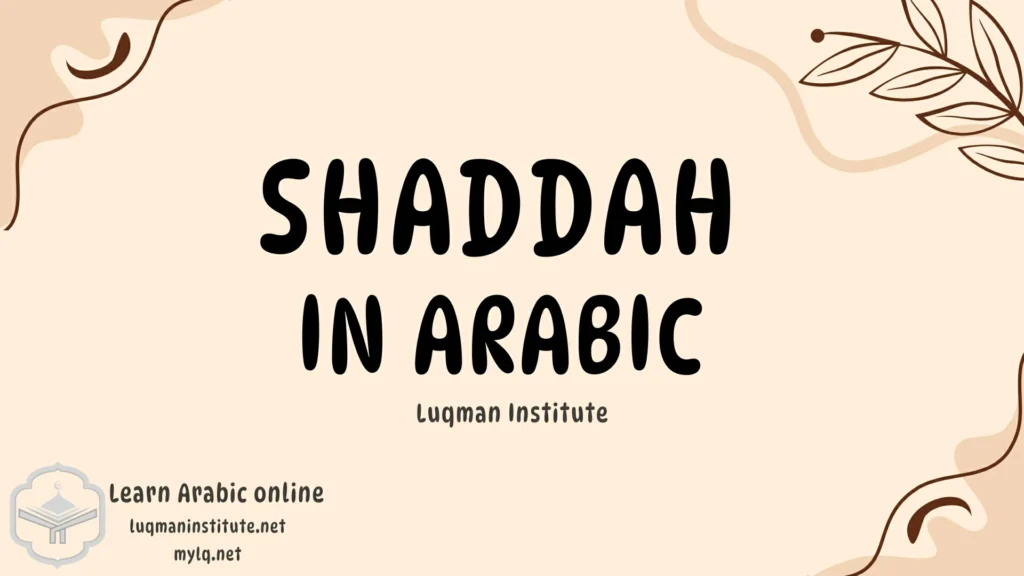 What is Shaddah in Arabic